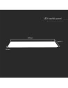 V-TAC 40W LED Панел 1200x300 мм Backlit 140 lm/W 6500K - 23148 - 2