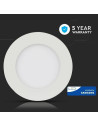V-TAC 24W LED Панел Premium SAMSUNG Чип Кръг 3000K - 724 - 3