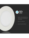 V-TAC 24W LED Панел Premium SAMSUNG Чип Кръг 3000K - 724 - 5
