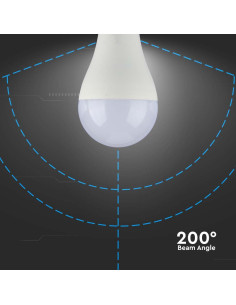 V-tac LED Крушка - 17W E27 A65 Термо Пластик 4000K 214457 - Цена | LEDs4economy 2