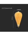 V-tac LED Крушка - 4W Filament Спирала ST120 2700K Амбър 23172 - 4