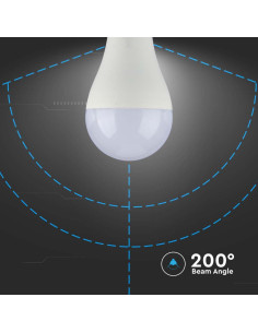 V-tac LED Крушка - 15W E27 A65 Термо Пластик 6500K 214455 - Цена | LEDs4economy 2