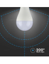 V-tac LED Крушка - 15W E27 A65 Термо Пластик 6500K 214455 - 2