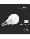 V-TAC LED Крушка - 4.8W E14 P45 Дистанционно RGB + 3000K + 6500 Amazon Alexa и Google Home Съвместимост - 212756 - 5