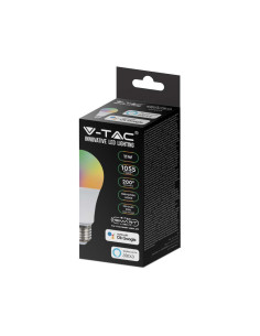 V-TAC LED Крушка 11W E27 A60 SMART WIFI RGB + WW+CW - 212752 - Цена | LEDs4economy 2