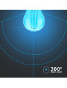 V-tac LED Крушка - 2W Filament E27 G45 Синя 217412 - 2