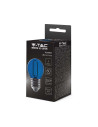 V-tac LED Крушка - 2W Filament E27 G45 Синя 217412 - 4