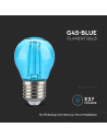 V-tac LED Крушка - 2W Filament E27 G45 Синя 217412 - 6