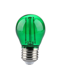 V-tac LED Крушка - 2W Filament E27 G45 Зелена 217411 - Цена | LEDs4economy