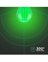 V-tac LED Крушка - 2W Filament E27 G45 Зелена 217411 - 2