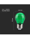 V-tac LED Крушка - 2W Filament E27 G45 Зелена 217411 - 4