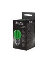 V-tac LED Крушка - 2W Filament E27 G45 Зелена 217411 - 5