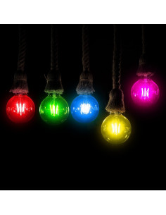V-tac LED Крушка - 2W Filament E27 G45 Розова 217410 - Цена | LEDs4economy 2