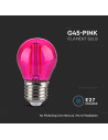 V-tac LED Крушка - 2W Filament E27 G45 Розова 217410 - 3