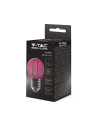 V-tac LED Крушка - 2W Filament E27 G45 Розова 217410 - 6