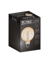 V-tac LED Крушка - 4.8W Filament E27 G125 Амбър 1800К 217216 - 4