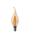 V-tac LED Крушка - 4W Filament E14 Кендъл Амбър 2200K 217114
