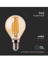 V-tac LED Крушка - 4W Filament E14 P45 Амбър 2200К 214499 - 4