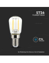 V-tac LED Крушка - 2W Filament E14 ST26 3000K 214444 - 2
