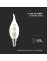 V-tac LED Крушка - 4W Filament E14 Кендъл Пламък 3000K 214302 - 6