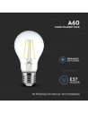 V-tac LED Крушка - 8W Filament E27 A60 Димираща 3000К 212815 - 6