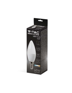 V-tac LED Крушка - 4.5W E14 Кендъл 4000K 2142581 - Цена | LEDs4economy 2