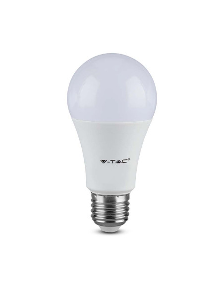 V-TAC LED Крушка 8.5W E27 A60 Термо Пластик 6500K - 217262 | 