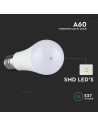 V-tac LED Крушка - 8.5W E27 A60 Термо Пластик 6400K 217262 - 4