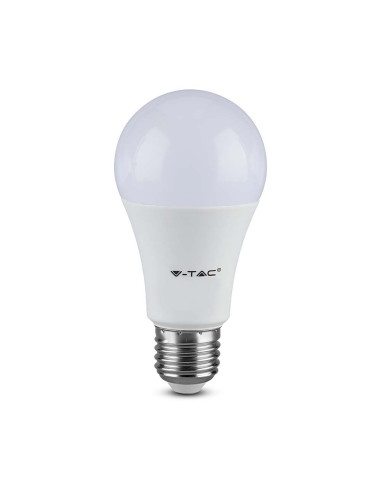 V-TAC LED Крушка 8.5W E27 A60 Термо Пластик 3000K - 217260 | 