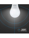 V-tac LED Крушка - 8.5W E27 A60 Термо Пластик 3000K 217260 - 9