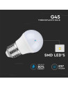 V-tac LED Крушка - 3.7W E27 G45 3000K 214160 - 3
