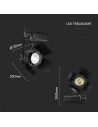 V-TAC 33W LED Прожектор Релсов Монтаж SAMSUNG Чип Черен 4000K - 21372 - 7