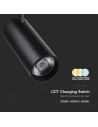 V-TAC 30W LED COB Релсов Осветител 3 в 1 Черно Тяло - 8842 - 6