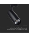 V-TAC 30W LED COB Релсов Осветител 3 в 1 Черно Тяло - 8842 - 9
