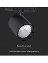 V-TAC 30W LED COB Релсов Прожектор 4000K Черно Тяло - 10281 - 5