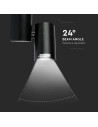V-TAC 30W LED Прожектор Релсов Монтаж Черно Тяло Бяла Светлина - 1297 - 2