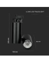 V-TAC 30W LED Прожектор Релсов Монтаж Черно Тяло Бяла Светлина - 1297 - 12