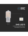 LED Крушка - SAMSUNG ЧИП 1.1W G4 6400K - 4
