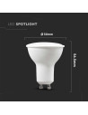 V-tac LED Крушка - 4.5W GU10 SMD Пластик 110° 6400K 6бр/сет 212741 - 5