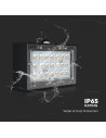 V-TAC 3W LED Соларна Стенна Лампа със Сензор 4000K+3000K Черна - 10305 - 2