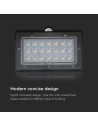 V-TAC 3W LED Соларна Стенна Лампа със Сензор 4000K+3000K Черна - 10305 - 18