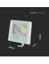 V-TAC 16W LED Соларен Прожектор 6000K Бяло Тяло - 10407 - 5