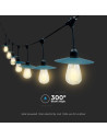 V-TAC 3W Соларна Поредица 15бр. LED Крушки 15м - 23034 - 4