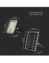 V-TAC 10W LED Соларен Прожектор LiFePo Батерия 3.7V Черен 6000K - 5