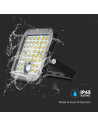 V-TAC 10W LED Соларен Прожектор LiFePo Батерия 3.7V Черен 6000K - 10