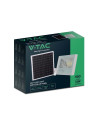 V-TAC 12W LED Соларен Прожектор 6000К Бяло Тяло - 10405 - 5