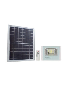 V-TAC 12W LED Соларен Прожектор 4000К Бяло Тяло - 23018 - Цена | LEDs4economy