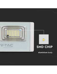 V-TAC 12W LED Соларен Прожектор 4000К Бяло Тяло - 23018 - Цена | LEDs4economy 2