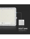 V-TAC 30W LED Соларен Прожектор 6400K Сменяема Батерия Бяло Тяло - 7847 - 6