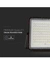 V-TAC 20W LED Соларен Прожектор 6400K Сменяема Батерия Черно Тяло - 7827 - 9